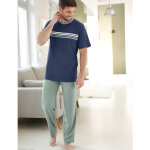 T - shirt pyjama ray� manches courtes - blancheporte