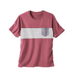 T - shirt ray� manches courtes - blancheporte