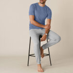 T - shirt sous - v�tement homme col montant manches longues chaleur intense - lot de 2 - 85 / 92 - bleu ...