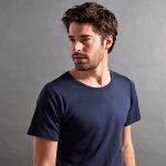T - shirt sous - v�tement homme col rond manches courtes chaleur douce - lot de 2 - 101 / 108 - bleu ...