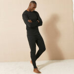 T - shirt sous - vtement homme col rond manches longues chaleur intense - lot de 2 - thermoperle