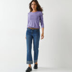 T - shirt uni col rond stretch - colors&co