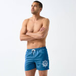 Short de bain uni motif contrast - blancheporte