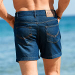 Short denim �lastiqu� c�t�s - blancheporte