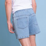 Short denim léger taille Élastiquée - blancheporte Short denim léger taille Élastiquée - blancheporte