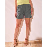 Short droit  revers, lin coton - blancheporte