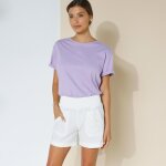 Short droit  revers, lin coton - blancheporte