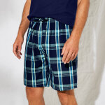 Short pyjama uni + carreaux - lot de 2 - blancheporte