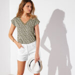 Short � revers, stretch - blancheporte