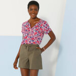 Short uni, coton - lin - blancheporte
