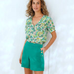 Short ville boutonn effet  pont  - blancheporte