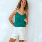 Short ville boutonn effet  pont  - blancheporte
