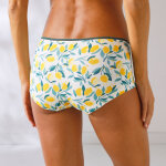 Shorty coton stretch imprim  citrons  - lot de 4 - blancheporte