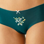 Shorty coton stretch imprim�  fleurs  - lot de 4 - blancheporte