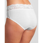 Slip coton et dentelle forme midi romance - lot de 4 (3 + 1 gratuit) - sloggi