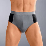 Slip ferm� bicolore, taille haute - lot de 4 - blancheporte