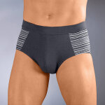 Slip ferm lastiqu taille haute rayures fil teint - lot de 4 - blancheporte