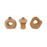 Soliflore style min�ral textur� - lot de 3 - blancheporte