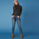 Sous - pull col roulé stretch - blancheporte Sous - pull col roulé stretch - blancheporte