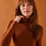 Sous - pull uni col roul stretch - colors&co