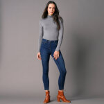 Sous - pull uni col roul stretch - 34 / 36 - gris - colors&co
