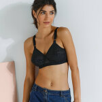 Soutien - gorge coeur crois� classique - sans armatures - 90b - noir - playtex