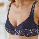 Soutien - gorge coton dentelle imprim cachemire coria - sans armatures - confidence lingerie