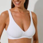 Soutien - gorge coton stretch  basic + soft bra  - sans armatures - 90c - blanc - sloggi