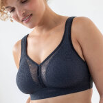 Soutien - gorge dentelle et velours grand maintien - sans armatures - blancheporte