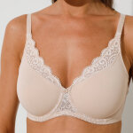 Soutien - gorge embotant maille et dentelle  amourette  - avec armatures - triumph