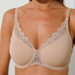 Soutien - gorge embotant maille et dentelle  amourette  - avec armatures - triumph