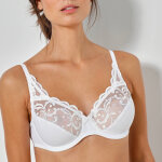 Soutien - gorge  essential elegance  dentelle forme embotante, avec armatures. - 90b - blanc - playtex ...