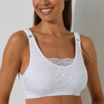 Soutien - gorge forme brassi�re coton stretch avec bretelles r�glables - sans armatures - blancheporte ...