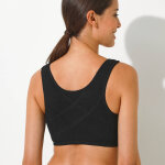 Soutien - gorge grand maintien coton stretch ouvert devant - sans armatures - blancheporte
