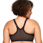 Soutien - gorge grand maintien  magic lift glam  - sans armatures - 115d - noir - glamorise