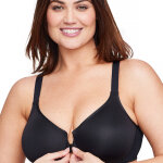 Soutien - gorge grand maintien ouvert devant - avec armatures - 95c - noir - glamorise