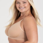 Soutien - gorge invisible confident bonnets mouls - avec armatures - 95f - beige - miss mary of ...