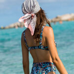 Soutien - gorge maillot forme foulard imprim melosa - avec armatures - blancheporte