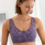 Soutien - gorge microfibre effet foulard ouvert devant, sans armatures - blancheporte