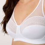 Soutien - gorge minimiseur microfibre et dentelle sans armatures - lot de 2 - blancheporte
