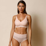 Soutien - gorge moul invisible microfibre et dentelle - sans armatures - blancheporte