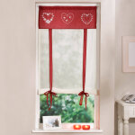 Store broderies motifs coeurs finition passe - tringle - blancheporte