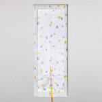 Store vitrage clairi�re voile imprim� feuilles - blancheporte
