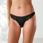 String microfibre et dentelle stretch - lot de 2 - blancheporte