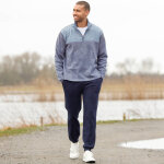 Sweat col camionneur zipp maille double molleton - blancheporte