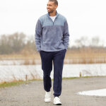 Sweat col camionneur zipp� maille doubl�e molleton - blancheporte