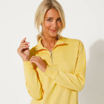 Sweat col montant zipp� en molleton gratt� - blancheporte