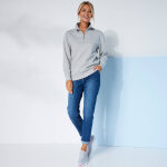 Sweat col montant zippé en molleton gratté - blancheporte Sweat col montant zippé en molleton gratté - blancheporte