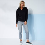Sweat col montant zippé en molleton gratté - blancheporte Sweat col montant zippé en molleton gratté - blancheporte