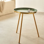 Table d'appoint laque ronde - blancheporte